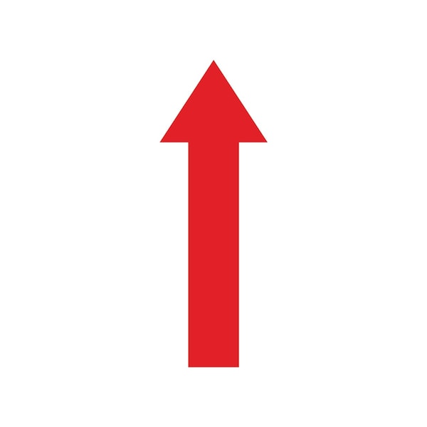 5S Supplies 5S Corner Markers, 3 1/2 in W., 10 in L., 0.003 in Thickness, 25 PK VSA-SQUARE-RED - main